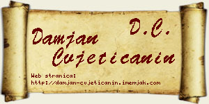Damjan Cvjetičanin vizit kartica